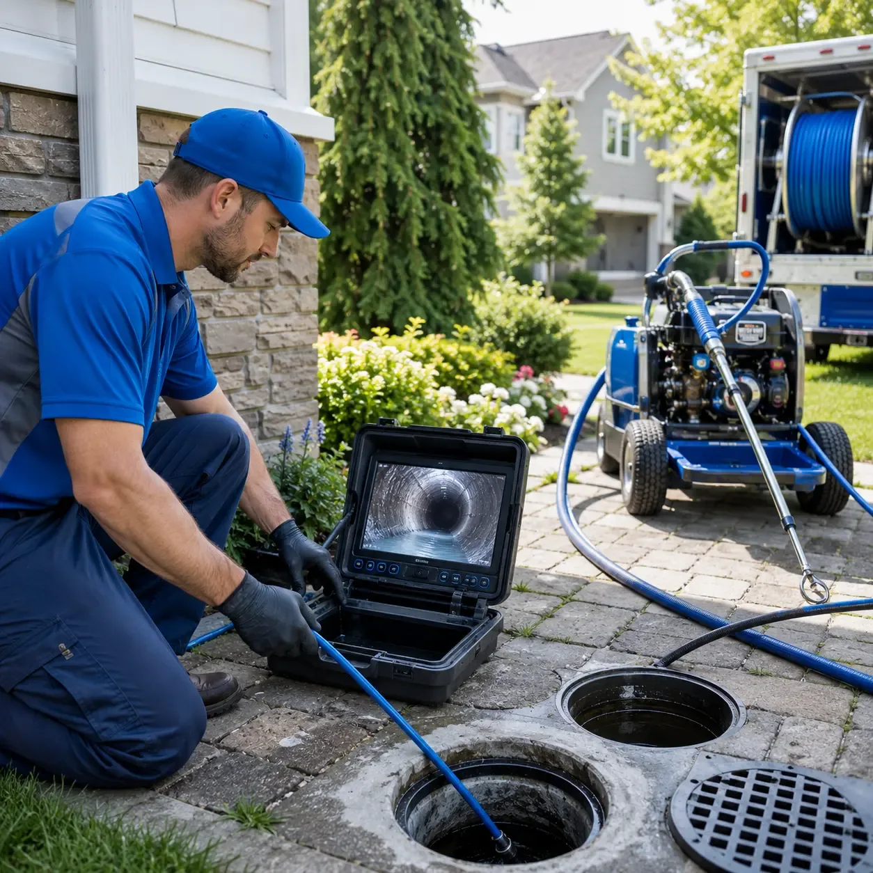 Outdoor drain cleaning professionals serving Powers, MI