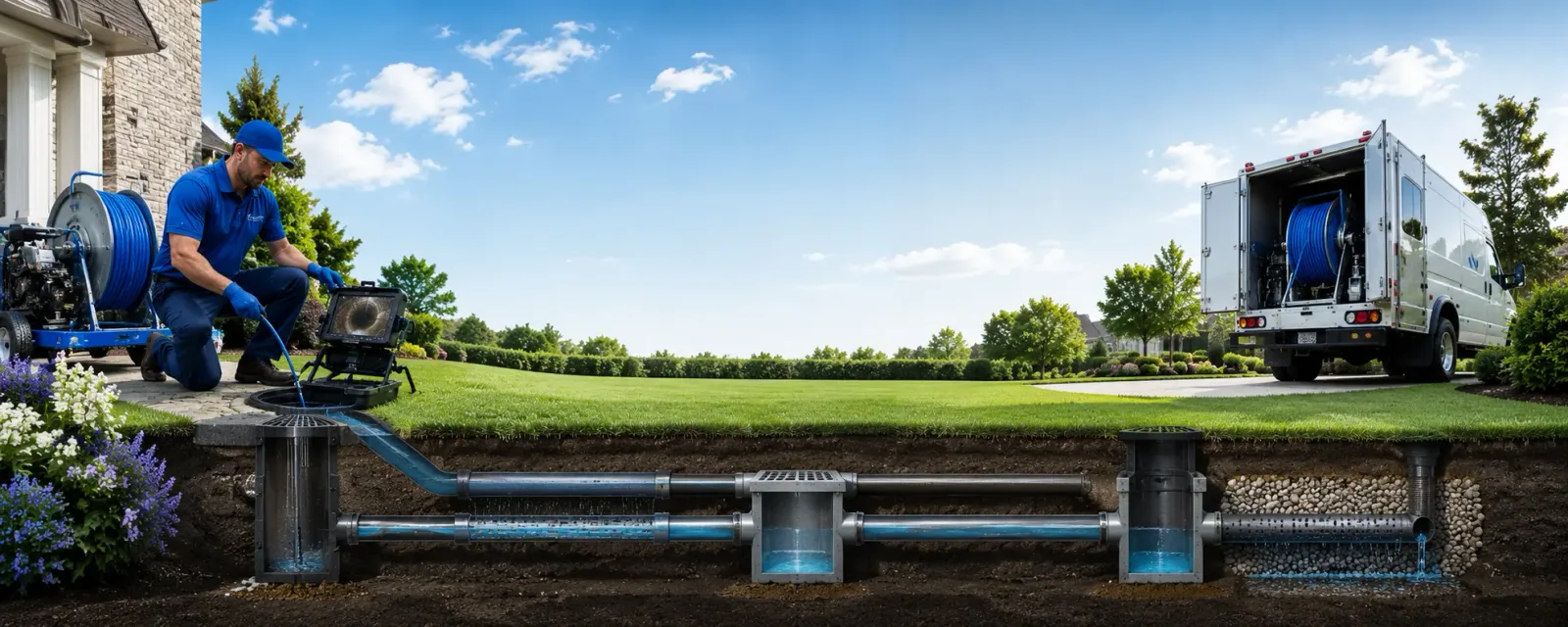 Outdoor drain cleaning information for Powers, MI